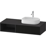 Duravit - Zencha Vanity Unit for Console - Black Line Structure With Graphite