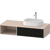 Duravit - Zencha Vanity Unit for Console - Black Line Structure With Taupe
