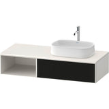 Duravit - Zencha Vanity Unit for Console - Black Line Structure With White