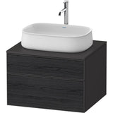 Duravit - Zencha Vanity Unit for Console - Black Oak With Graphite