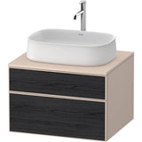 Duravit - Zencha Vanity Unit for Console - Black Oak With Taupe