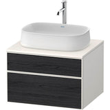 Duravit - Zencha Vanity Unit for Console - Black Oak With White