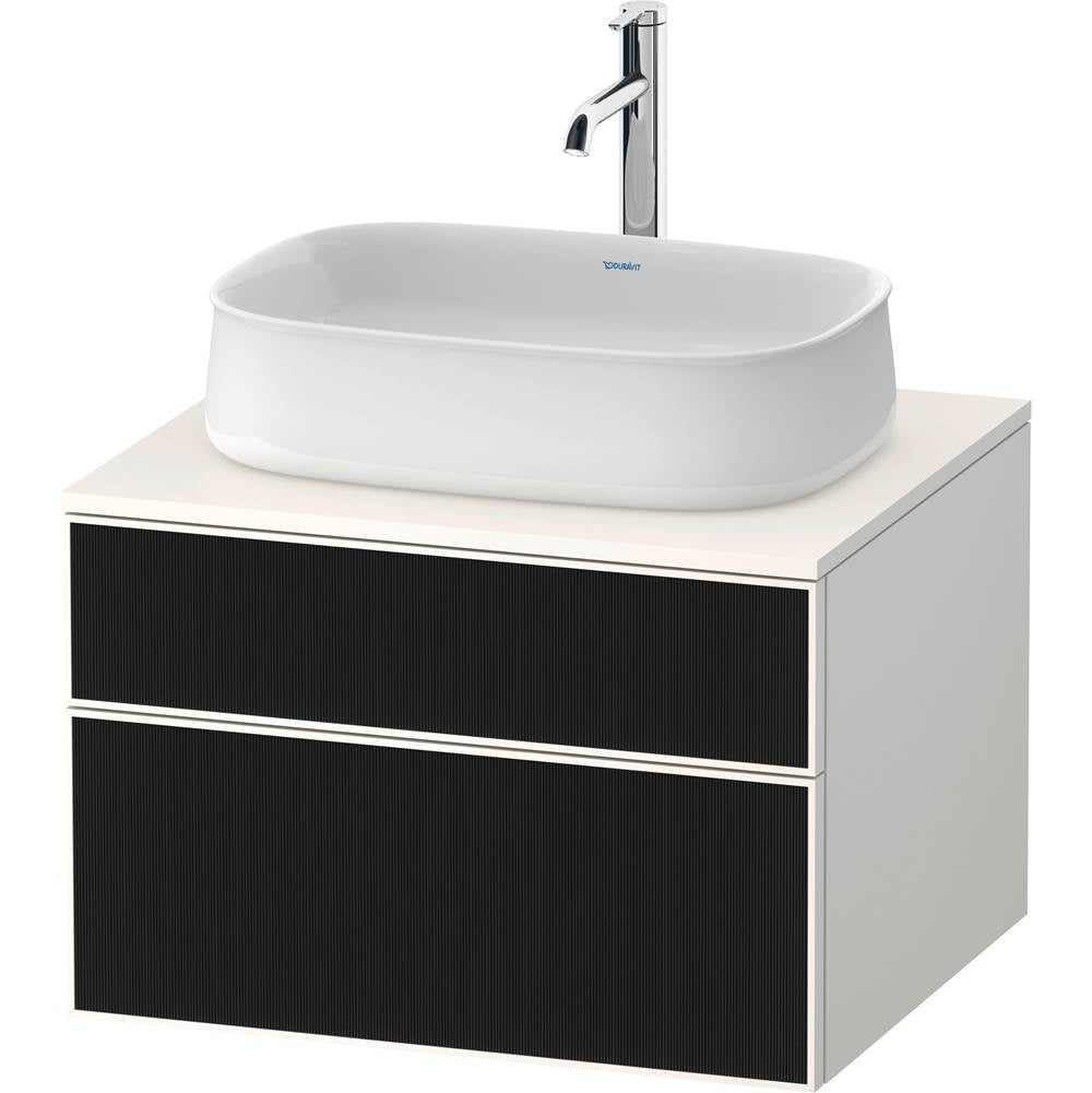 Duravit - Zencha Vanity Unit for Console - Black Line Structure With White