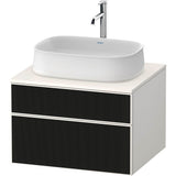 Duravit - Zencha Vanity Unit for Console - Black Line Structure With White