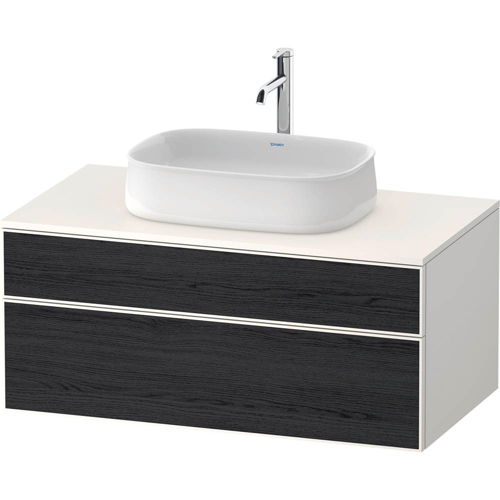 Duravit - Zencha Vanity Unit for Console - Black Oak With White