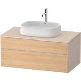 Duravit - Zencha Vanity Unit for Console - Natural Oak With Taupe
