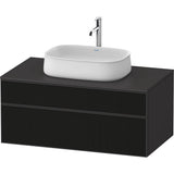 Duravit - Zencha Vanity Unit for Console - Black Line Structure With Graphite