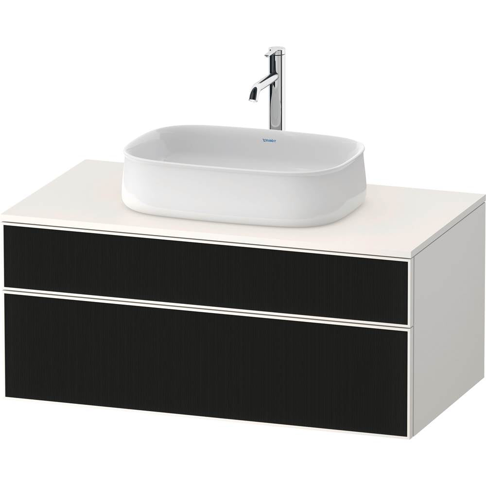 Duravit - Zencha Vanity Unit for Console - Black Line Structure With White