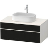 Duravit - Zencha Vanity Unit for Console - Black Line Structure With White