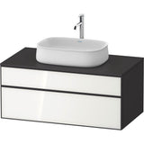 Duravit - Zencha Vanity Unit for Console - White With Graphite