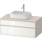 Duravit - Zencha Vanity Unit for Console - White With Taupe
