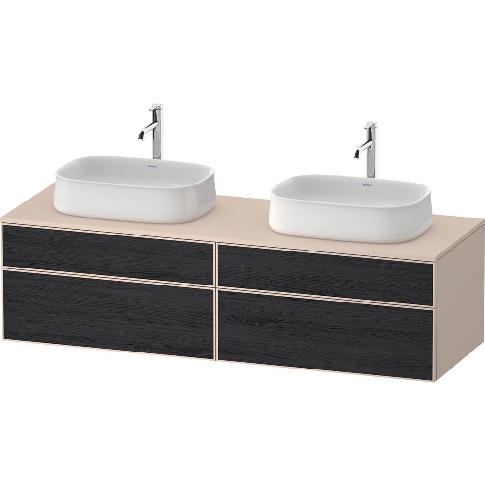 Duravit - Zencha Vanity Unit for Console - Black Oak With Taupe