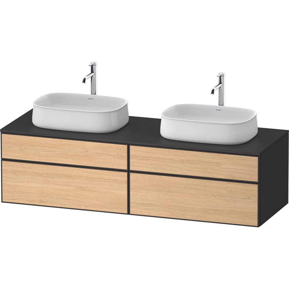 Duravit - Zencha Vanity Unit for Console - Natural Oak With Graphite