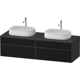 Duravit - Zencha Vanity Unit for Console - Black Line Structure With Graphite