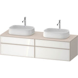 Duravit - Zencha Vanity Unit for Console - White With Taupe