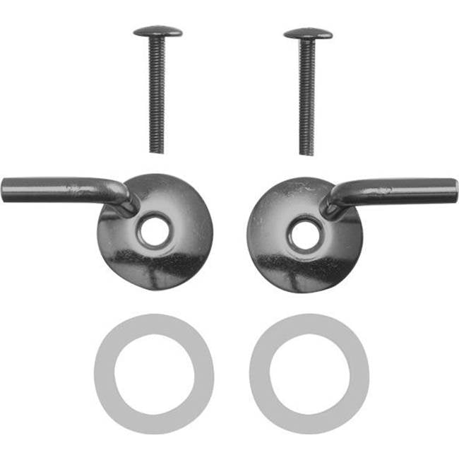 Duravit - Hinge Set for Seat and Cover without Soft Closure Stainless Steel