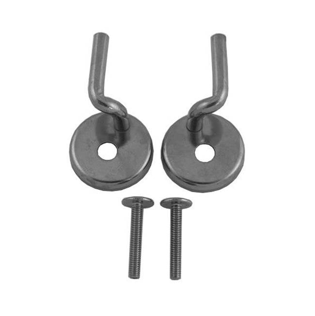 Duravit - Hinges (Pair) for Toilet Seat and Cover Foster Chrome - Stainless Steel