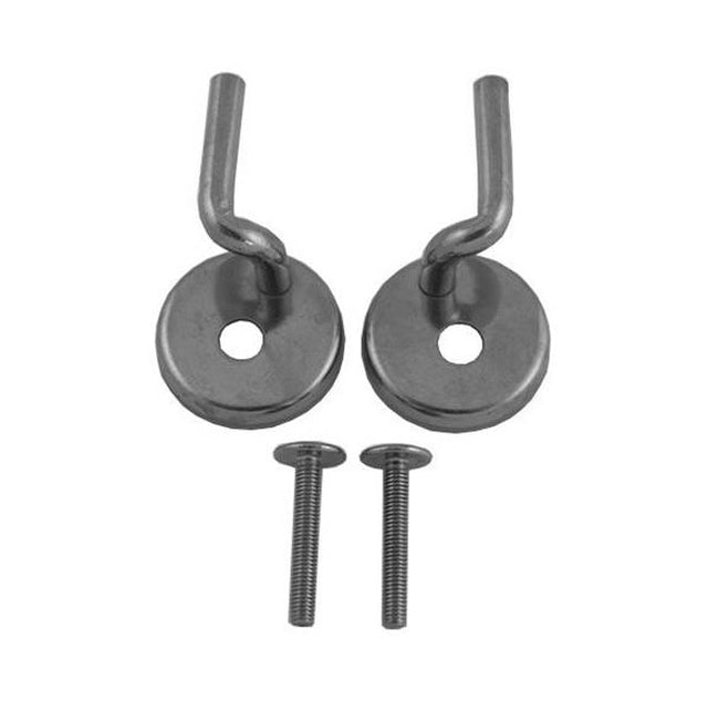 Duravit - Hinges (Pair) for Toilet Seat and Cover Foster Chrome - Stainless Steel