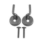 Duravit - Hinges (Pair) for Toilet Seat and Cover Foster Chrome - Stainless Steel