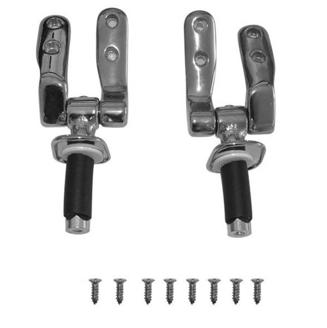 Duravit - Hinges for Toilet Seat and Covers 1930, Chrome - Chrome