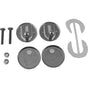 Duravit - Hinge Set for Seat and Cover with Soft Closure, Stainless Steel - Stainless Steel