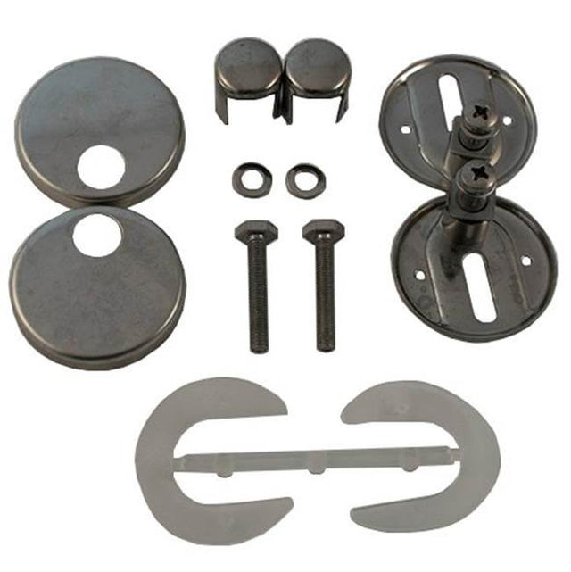 Duravit - Hinges (Pair) for Seat and Cover Starck 1, #006588. Stainless Steel - Stainless Steel