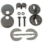 Duravit - Hinges (Pair) for Seat and Cover Starck 1, #006588. Stainless Steel - Stainless Steel