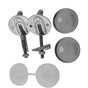 Duravit - Hinge Set for Seat and Cover with or without Soft Closure, Stainless Steel - Stainless Steel