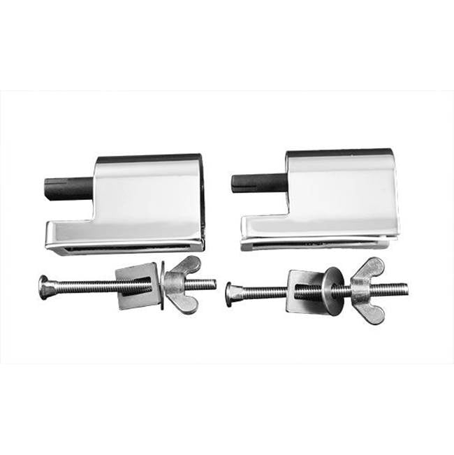 Duravit - Hinge Set for Seat and Cover with Soft Closure, Stainless Steel - Stainless Steel