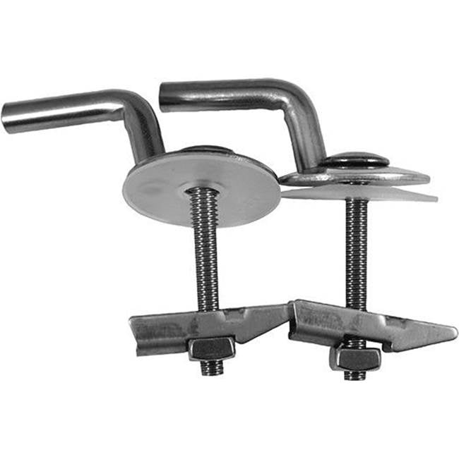 Duravit - Hinges (Pair) for Seat and Cover 006371 Stainless Steel - Stainless Steel