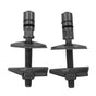 Duravit - Hinge Set for Seat and Cover with or without Soft Closure, Stainless Steel - Stainless Steel