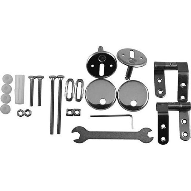 Duravit - Hinges (Pair) for Seat and Cover 1930, 0064810000/0066610000, Stainless Steel - Stainless Steel