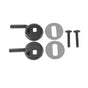 Duravit - Hinge Set for Toilet Seat Happy D/Starck2, Chrome - Stainless Steel