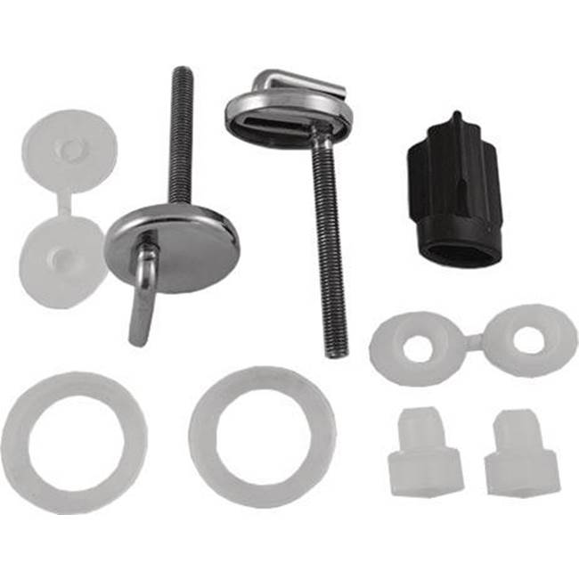 Duravit - Hinge Set for Seat and Cover without Soft Closure, Stainless Steel - Stainless Steel