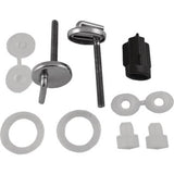 Duravit - Hinge Set for Seat and Cover without Soft Closure, Stainless Steel - Stainless Steel