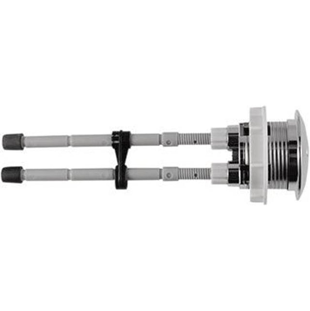 Duravit - Push Button Dual Flush for Flush Valve 0074139400, Chrome - Chrome