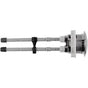 Duravit - Push Button Dual Flush for Flush Valve 0074139400, Chrome - Chrome