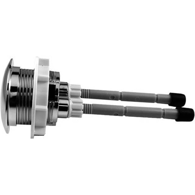 Duravit - Push Button Dual Flush for Flush Valve 0074139500, Chrome - Chrome