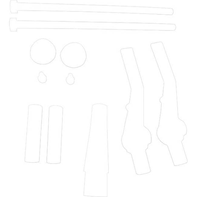 Duravit - Durafix Kit for Wall Mounted Toilet Screw Length 215mm, M10 - Cream With Chrome