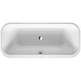 Duravit - Happy D.2 Plus Freestanding Bathtub White With Graphite - White With Graphite