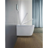 ME by Starck Wall-Mounted Toilet Bowl for Shower-Toilet Seat White with HygieneGlaze