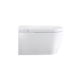 ME by Starck Wall-Mounted Toilet Bowl for Shower-Toilet Seat White with HygieneGlaze
