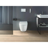 ME by Starck Wall-Mounted Toilet Bowl for Shower-Toilet Seat White with HygieneGlaze