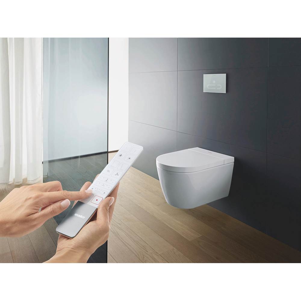 ME by Starck Wall-Mounted Toilet Bowl for Shower-Toilet Seat White with HygieneGlaze