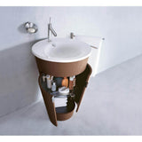 Starck 1 Floorstanding Vanity Unit American Walnut