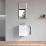 XSquare Mirror with Lighting Chrome