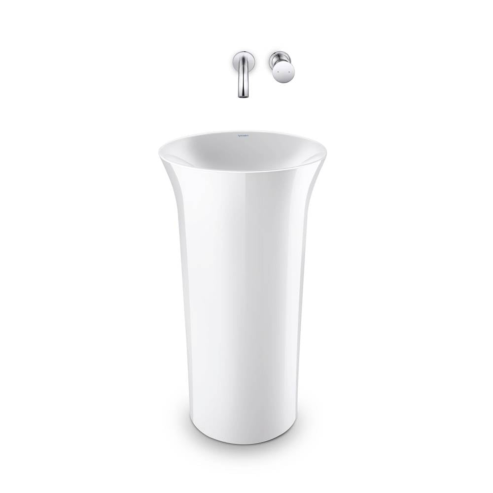 White Tulip Freestanding Washbasin White
