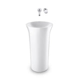White Tulip Freestanding Washbasin White