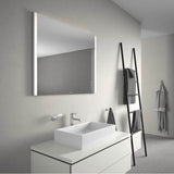XSquare Mirror with Lighting Chrome