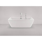 DuraSquare Back-to-Wall Bathtub White